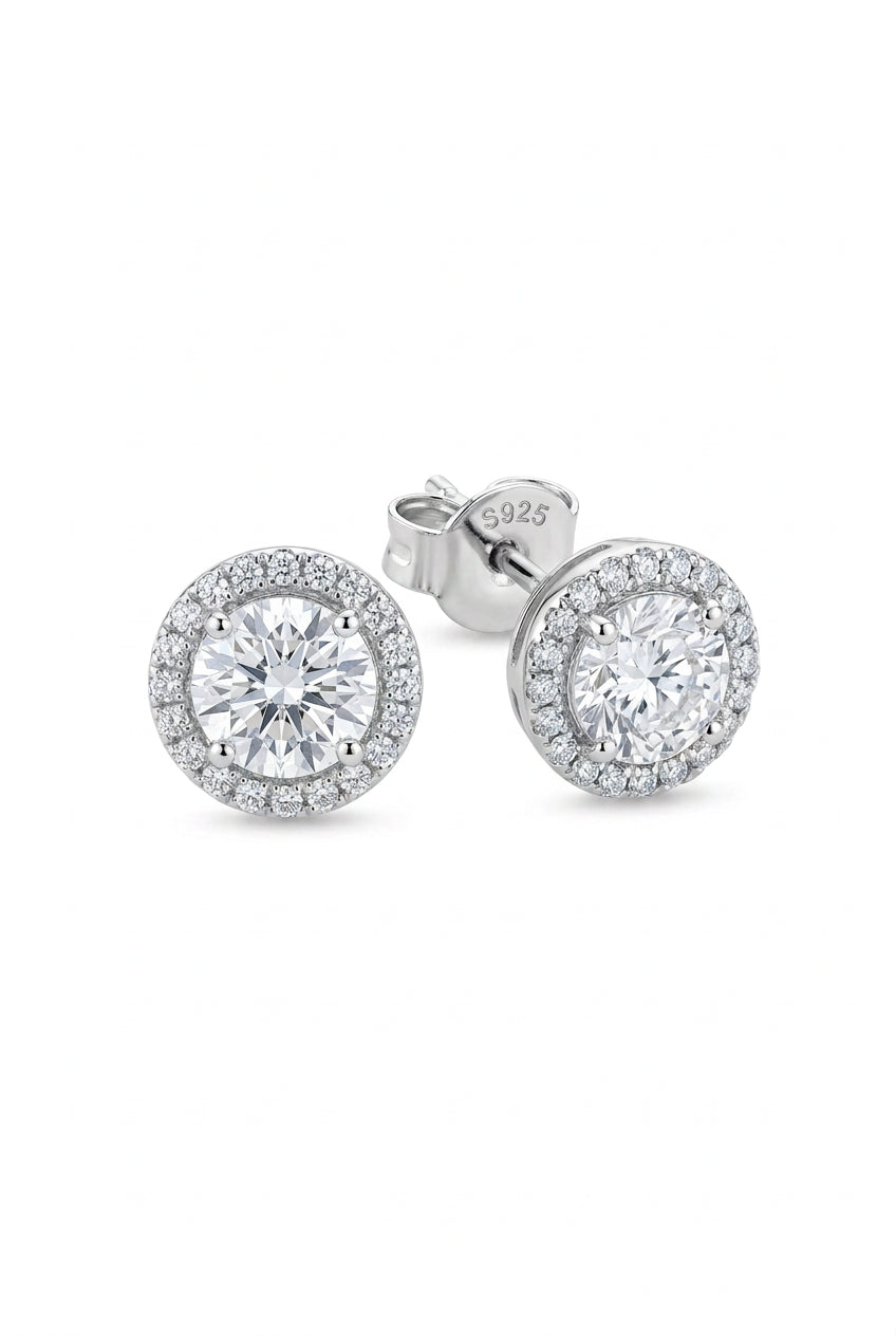 Pendientes Halo Redondos