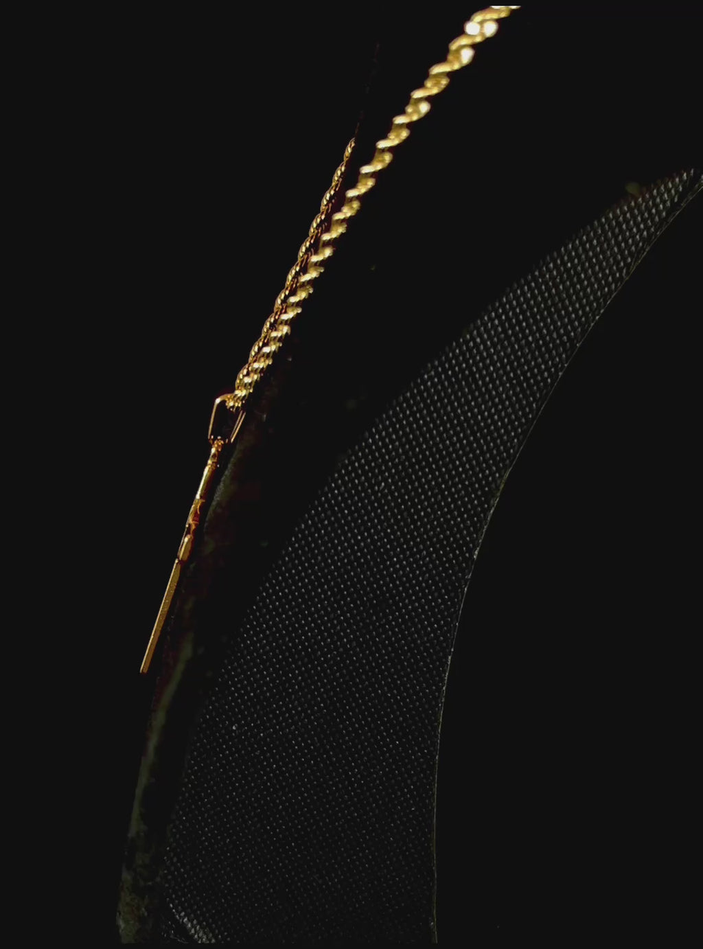Collar cruz San Benito acero inoxidable